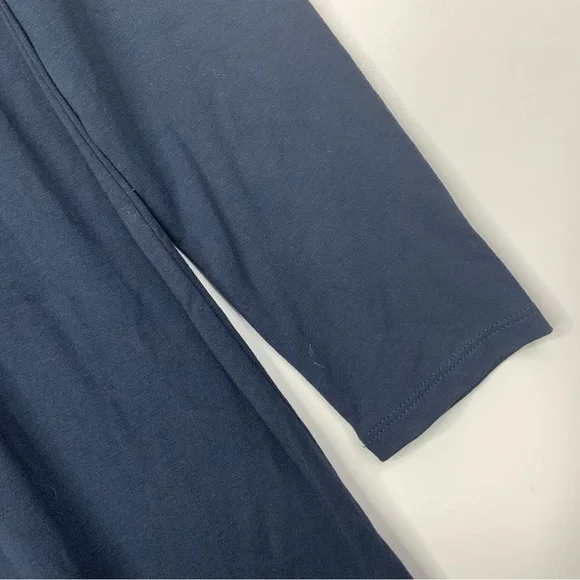 J. Jill Wearever Stretch Jersey Pleated Seamed Wasit Long Sleeve Midi. Size S. - Picture 5 of 7